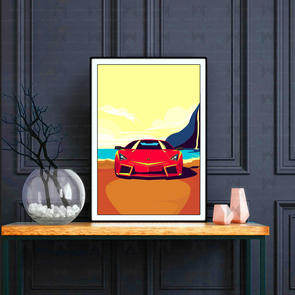 Reventon at the Beach Print