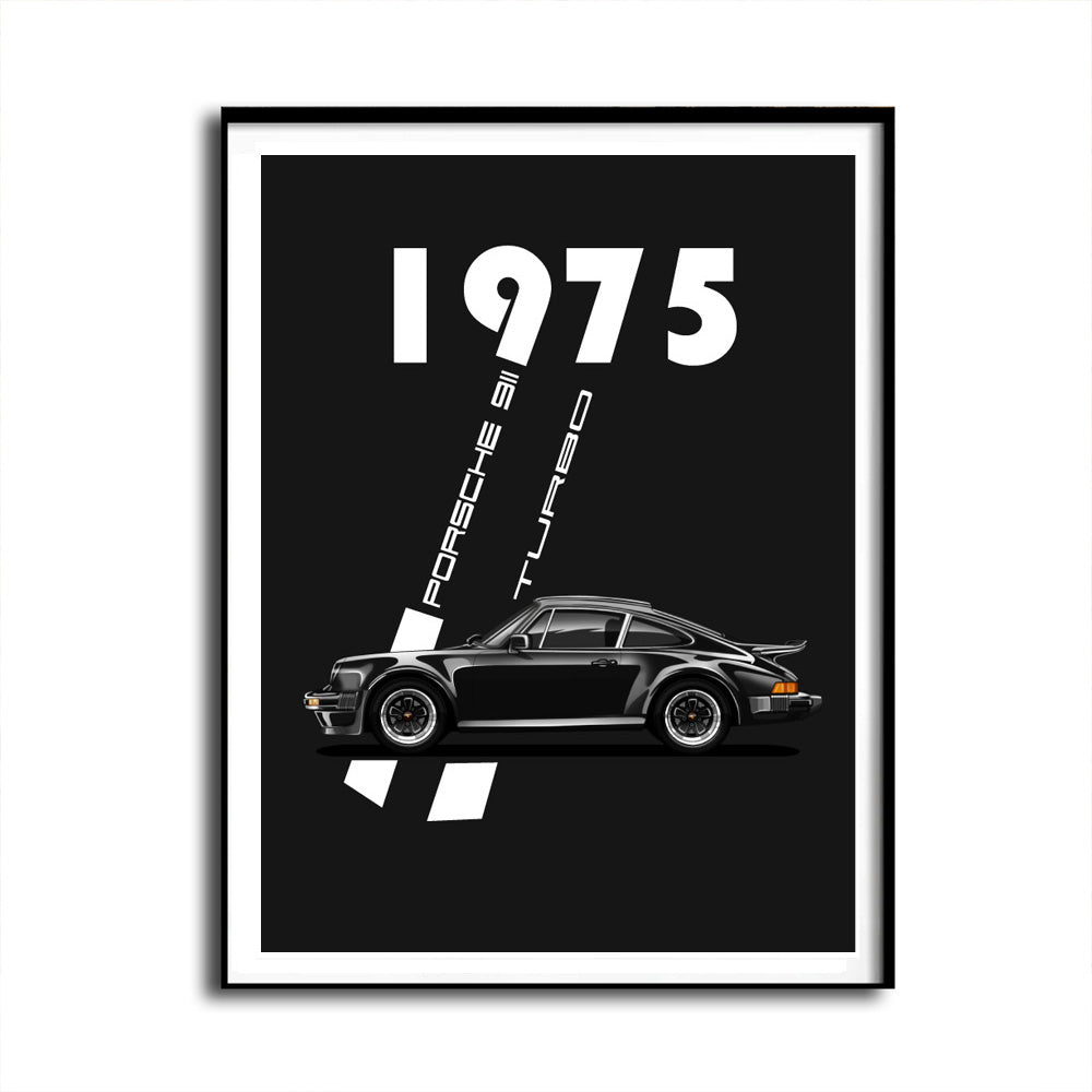 Vintage 911 Turbo Car Print