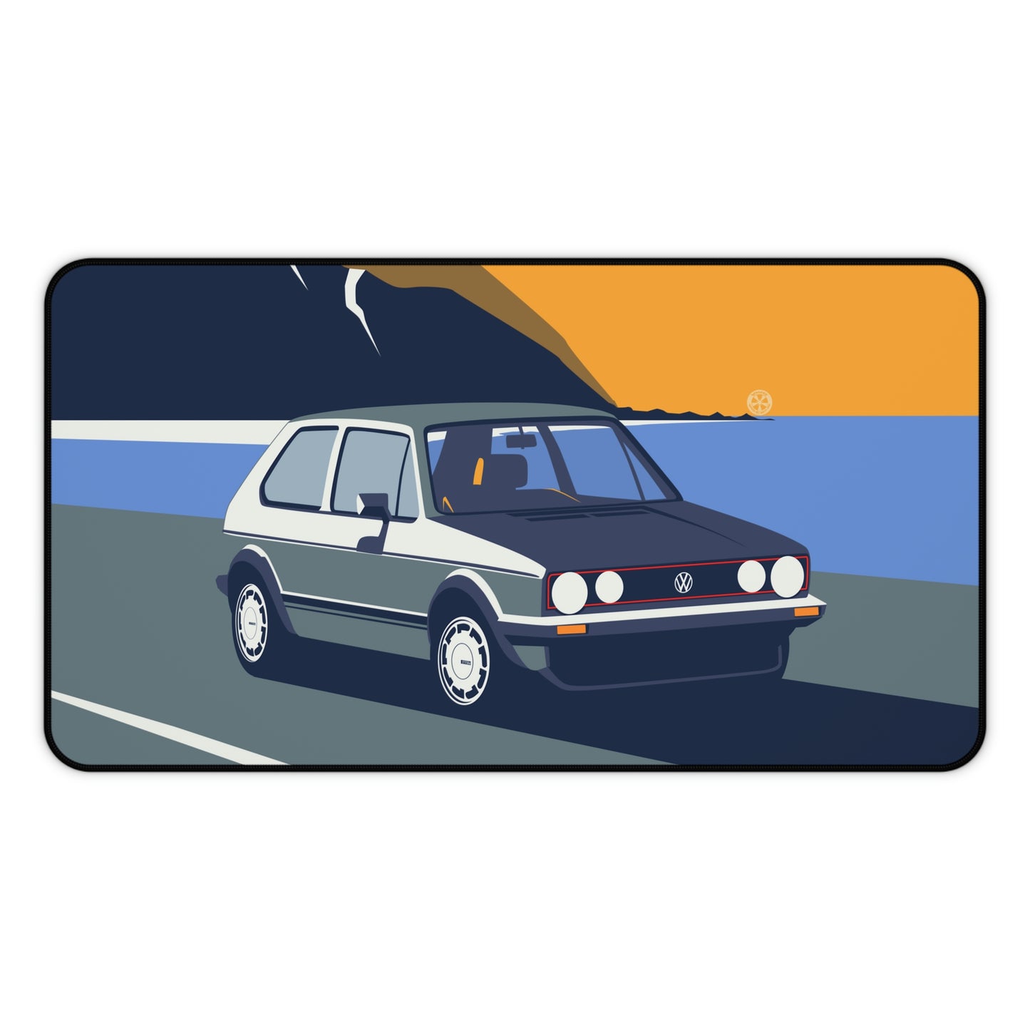 Vintage Golf MK1 GTI Large Mouse Pad