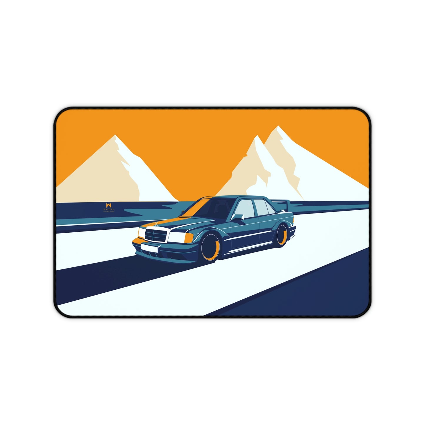 Retro Car W201 190 Evo 2 Large Mouse Pad