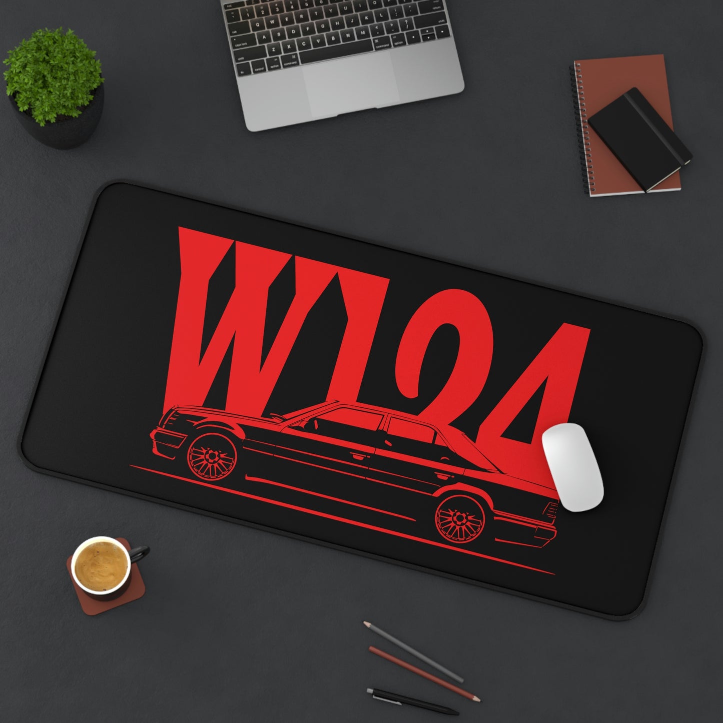 Retro W124 E500 AMG Large Mouse Pad