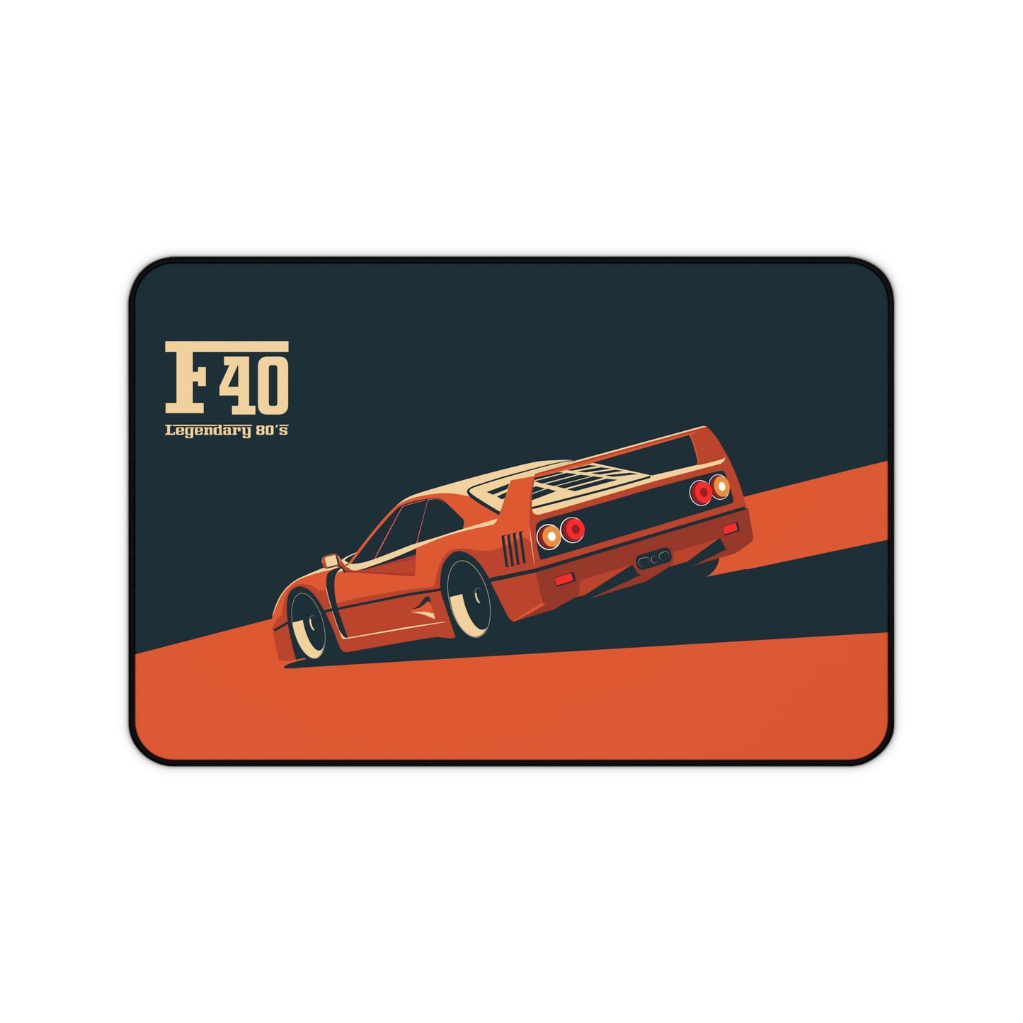 Vintage Sports Car F40 Large Mouse Pad