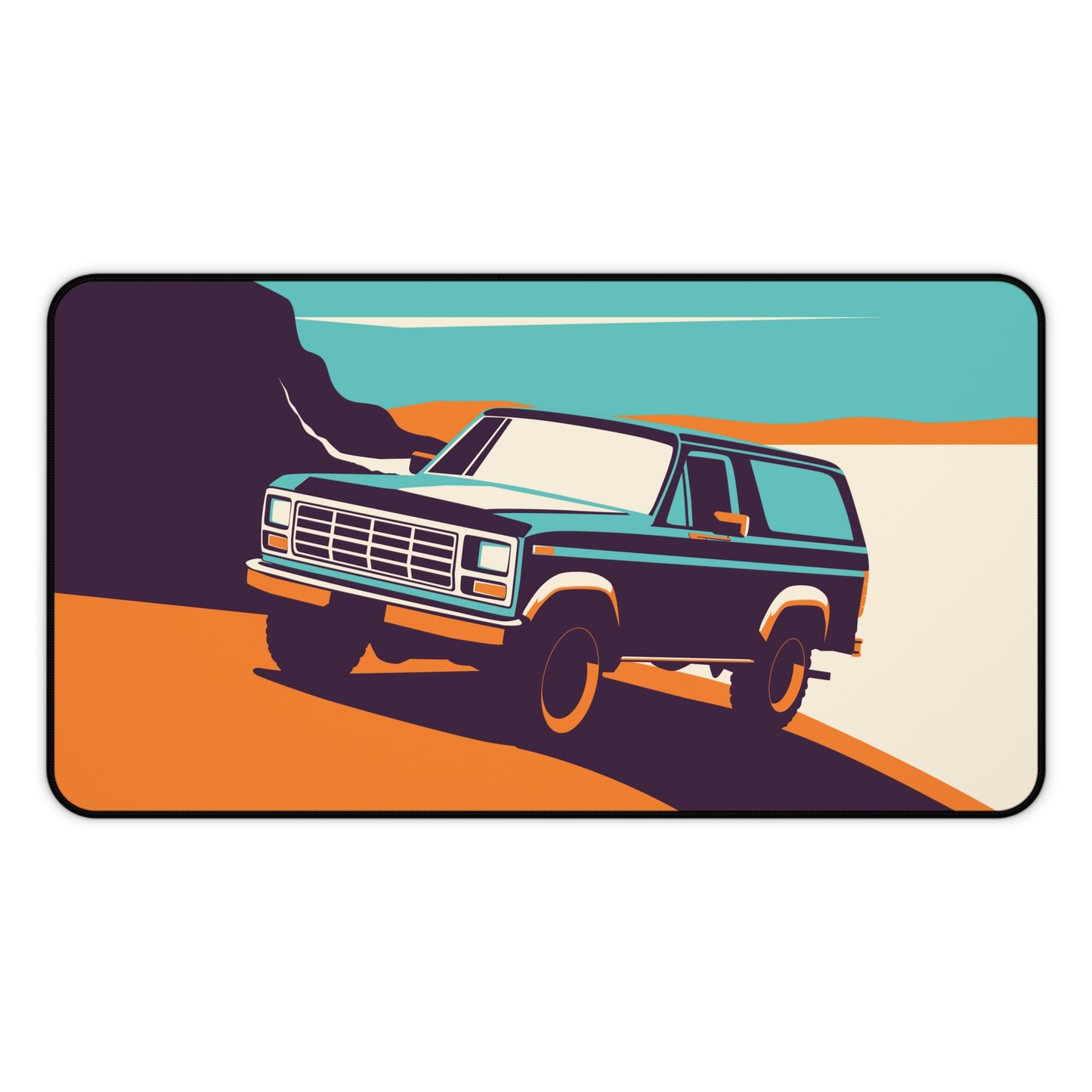 Retro Bronco Large Mouse Pad