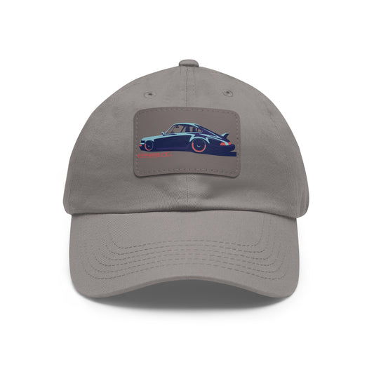 911 Get Low Dad Hat with Leather Patch (Rectangle)