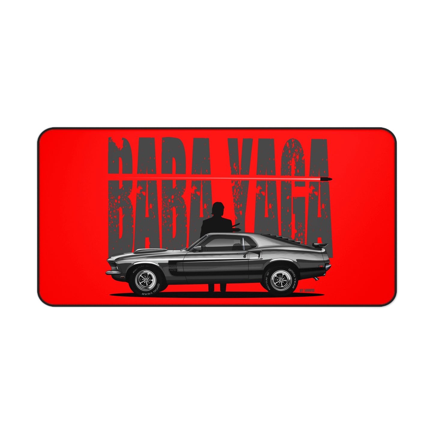 Baba Yaga & Mustang Boss 429 Muscle Car Mouse Pad