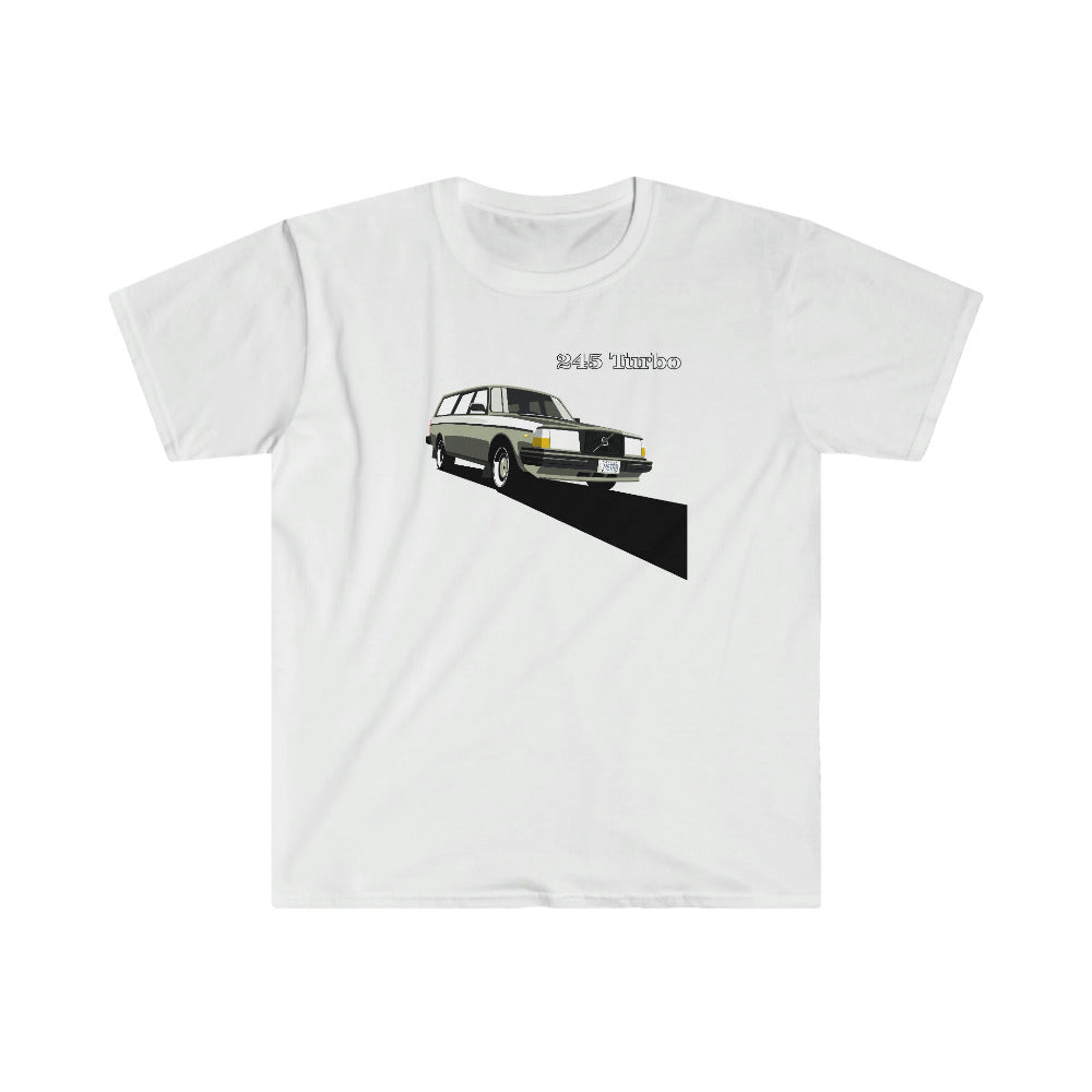 oldschool volvo wagon 245 turbon illustration tshirt