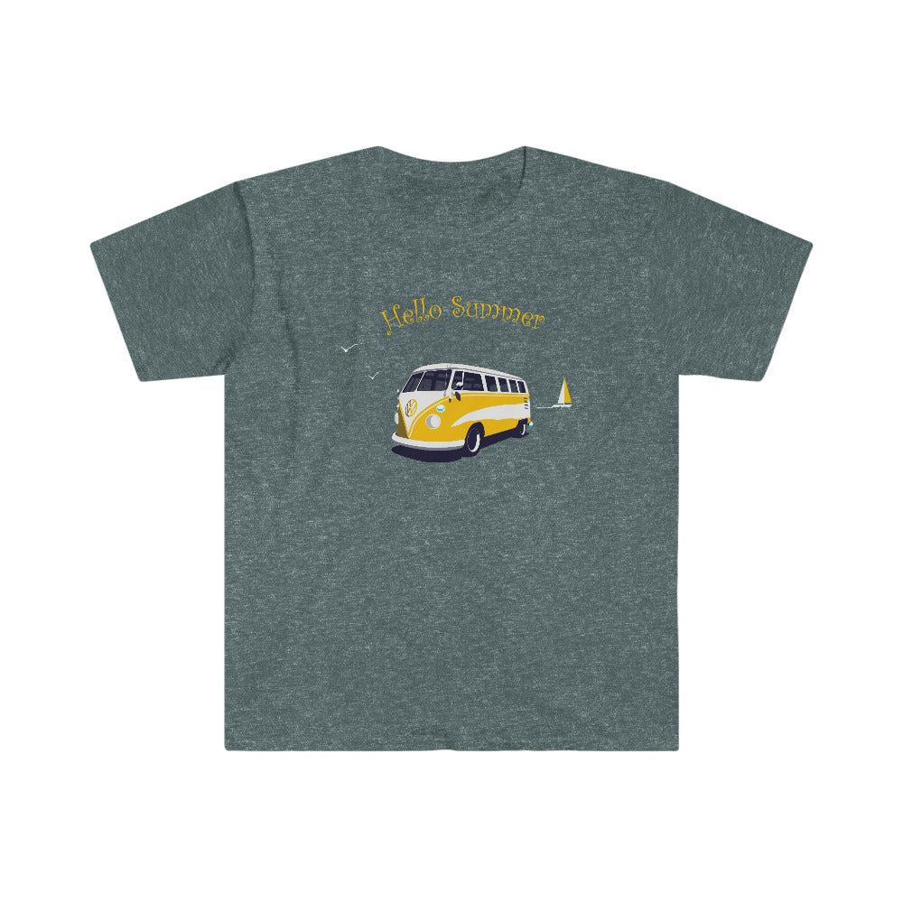 samba bus vintage van surf bus tshirt hippie