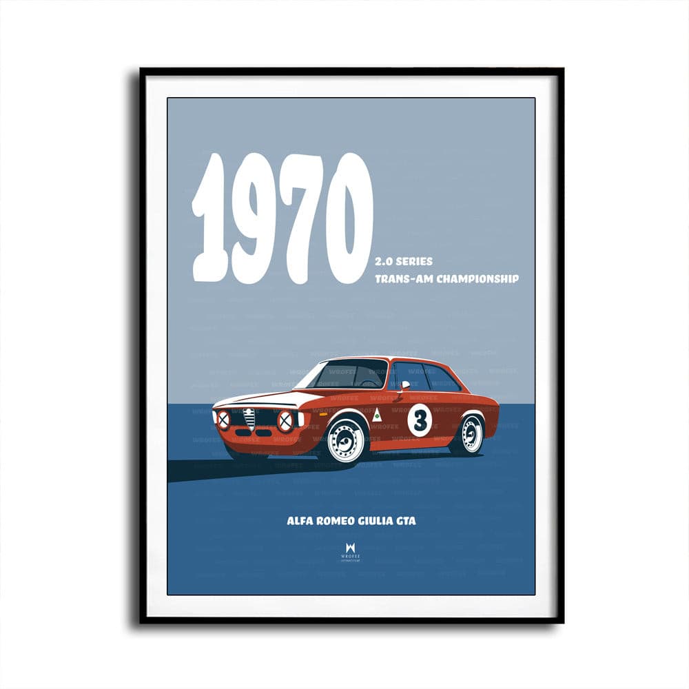 Giulia GTA Art Poster