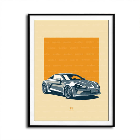 Alpine A110 Car Wall Art Poster