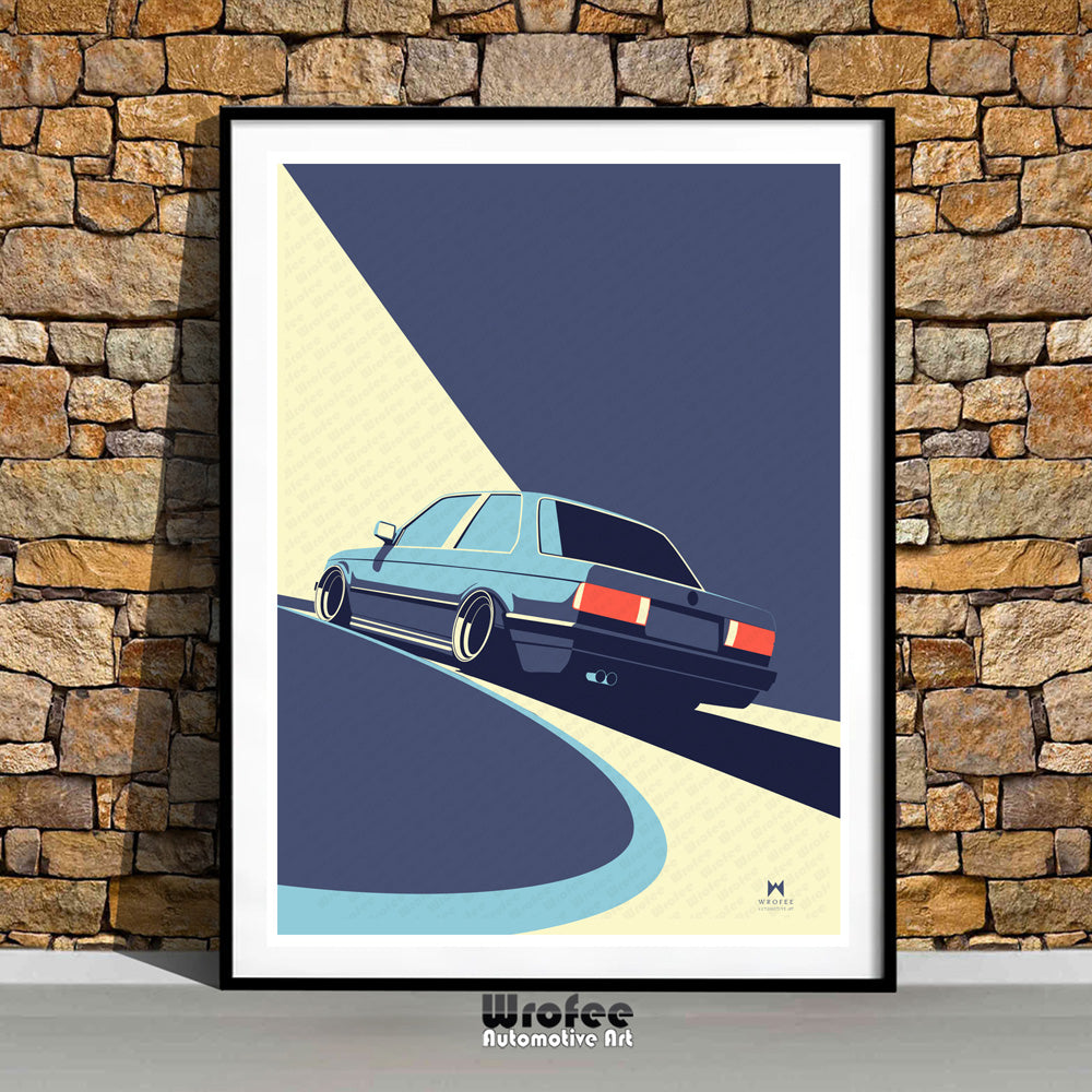 Retro E30 M3 Car Print