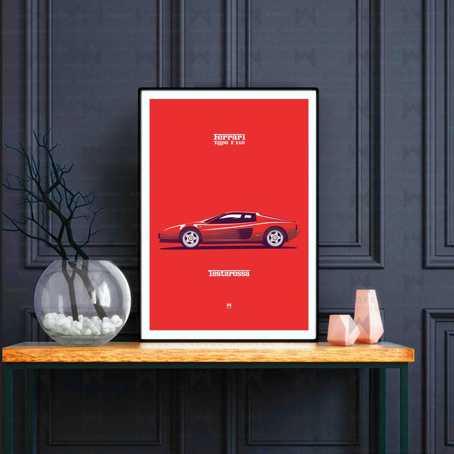 Red Testarossa Print