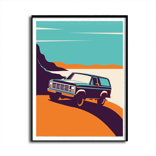Retro Ford Bronco Poster