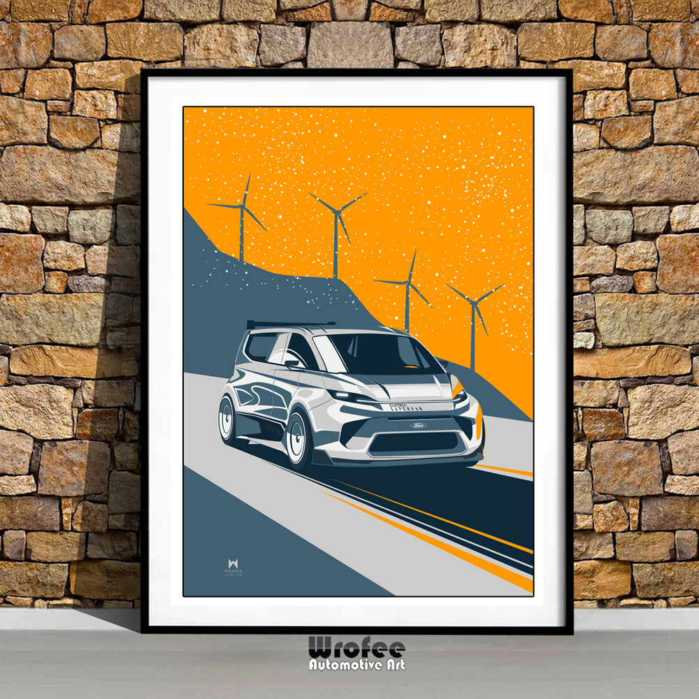 Transit Electric Van Poster