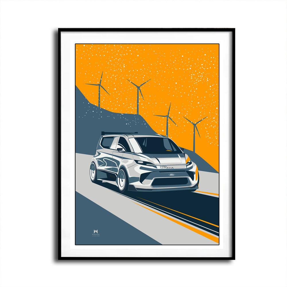 Transit Electric Van Poster