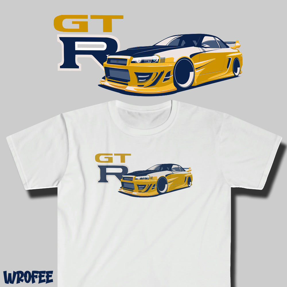 Skyline GTR R34 Godzilla Unisex Softstyle T-Shirt