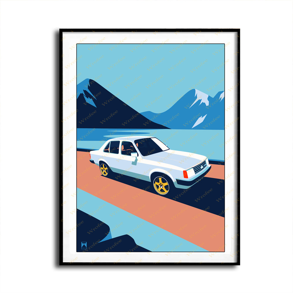 Vintage Gemini Car Poster