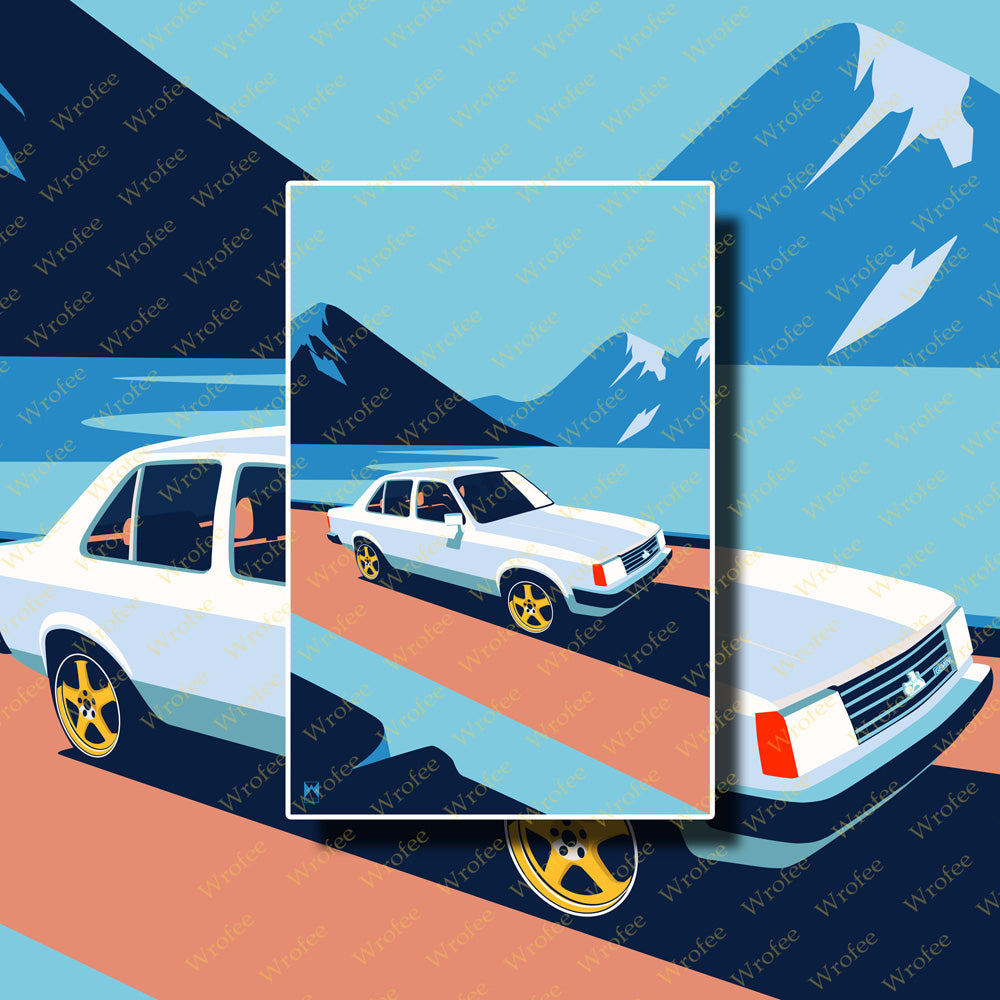 Vintage Gemini Car Poster