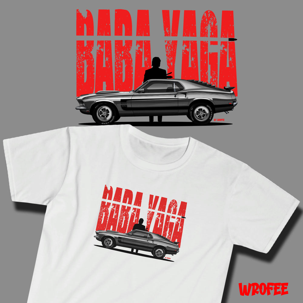 Baba Yaga Jhon Wich & Mustang Boss Unisex Softstyle T-Shirt