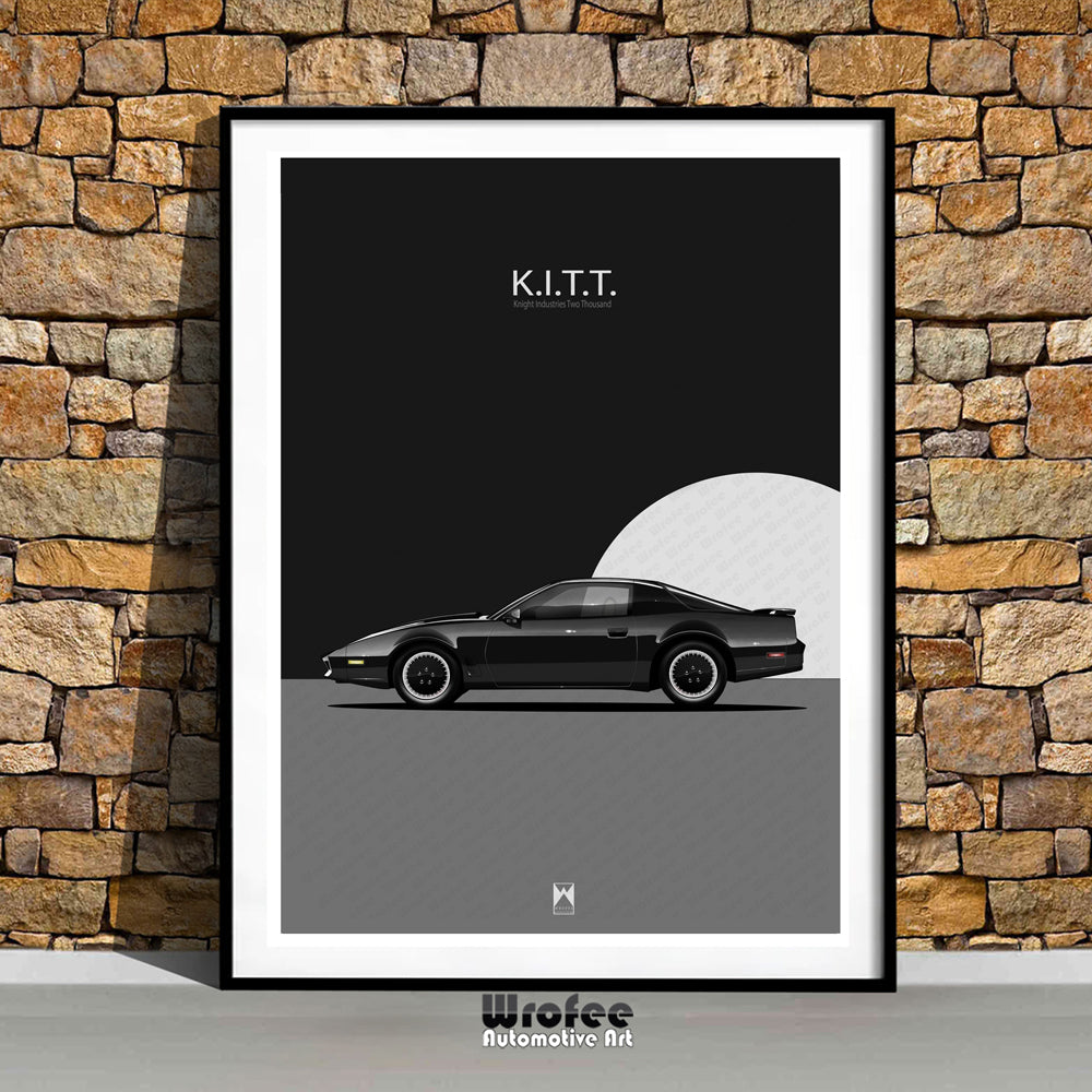 Knight Rider Vintage Car Poster