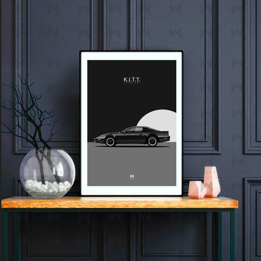 Knight Rider Vintage Car Poster