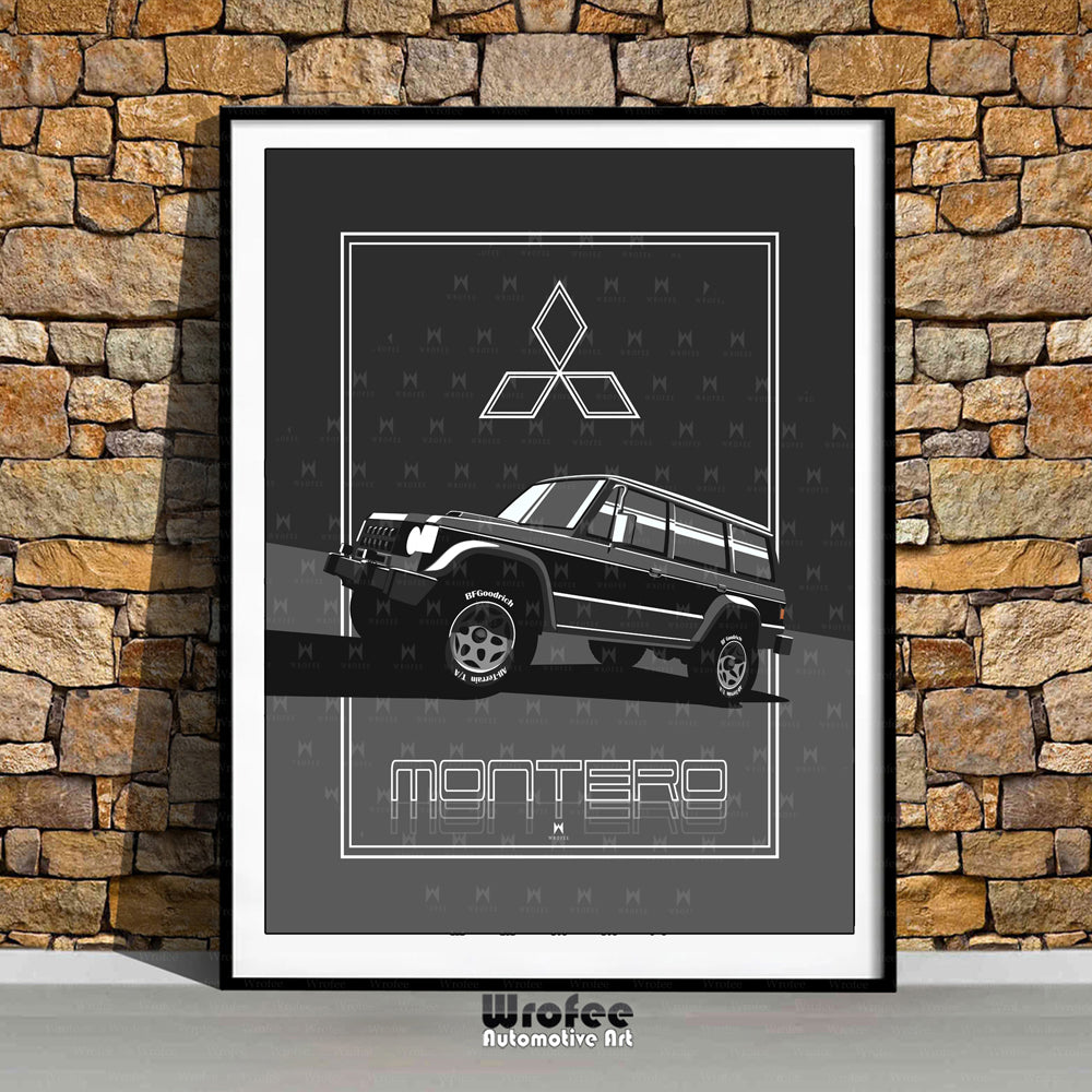 Vintage Montero Suv Poster