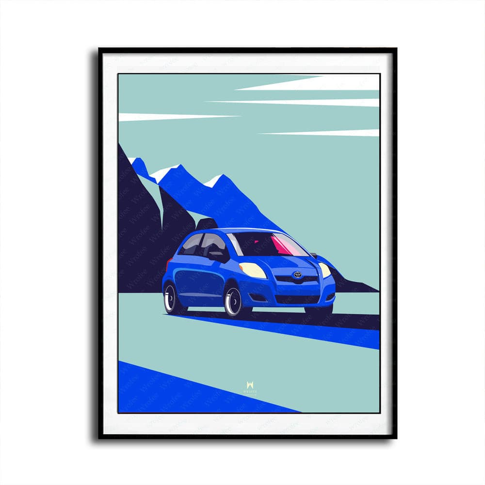 Toyota Yaris Art Print