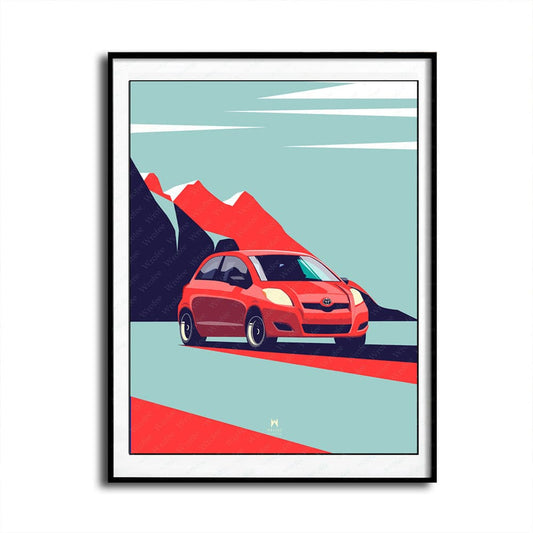 Toyota Yaris Art Print