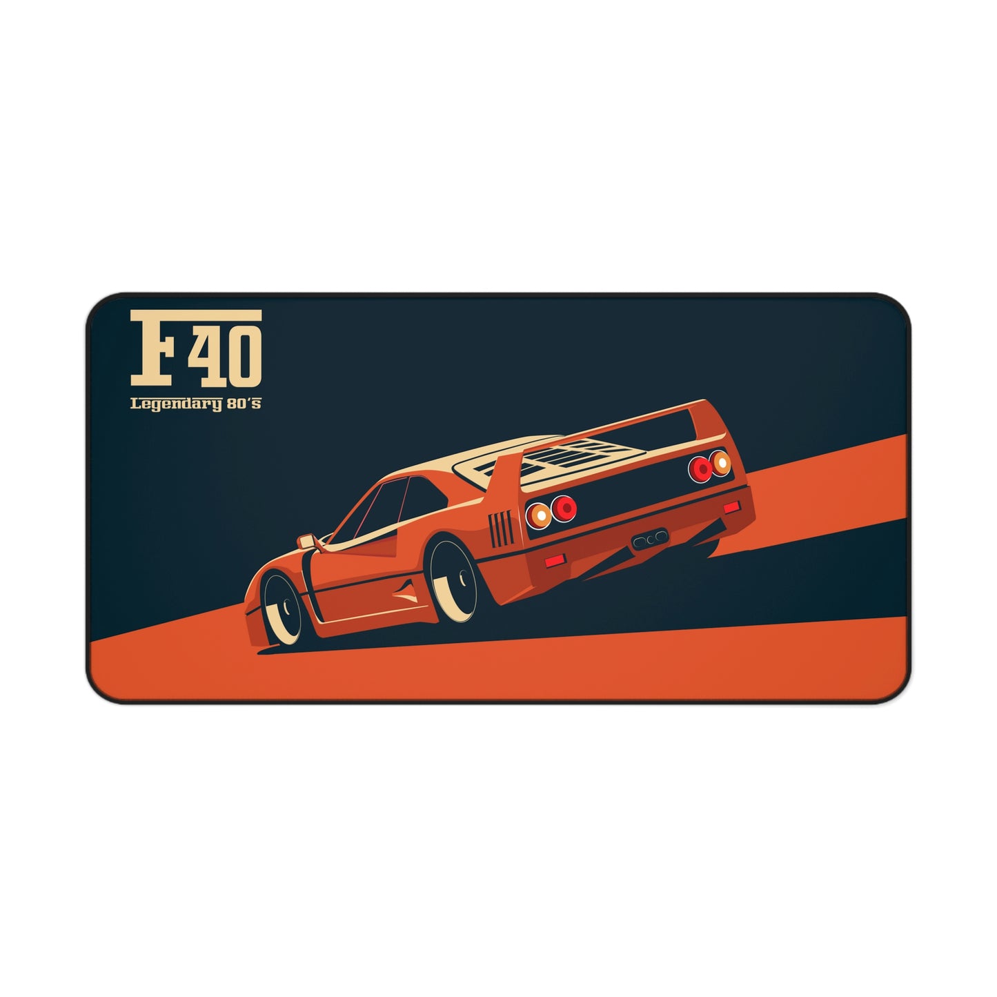 Vintage Sports Car F40 Large Mouse Pad