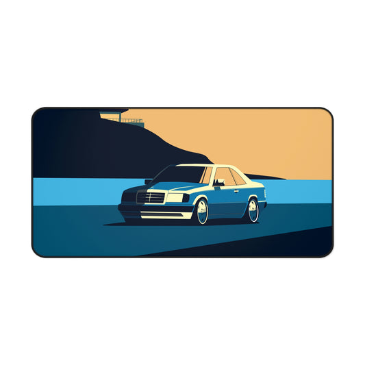 Vintage Mercedes C124 Mouse Pad 16"×32"(US) 90cm x 45cm (EU)