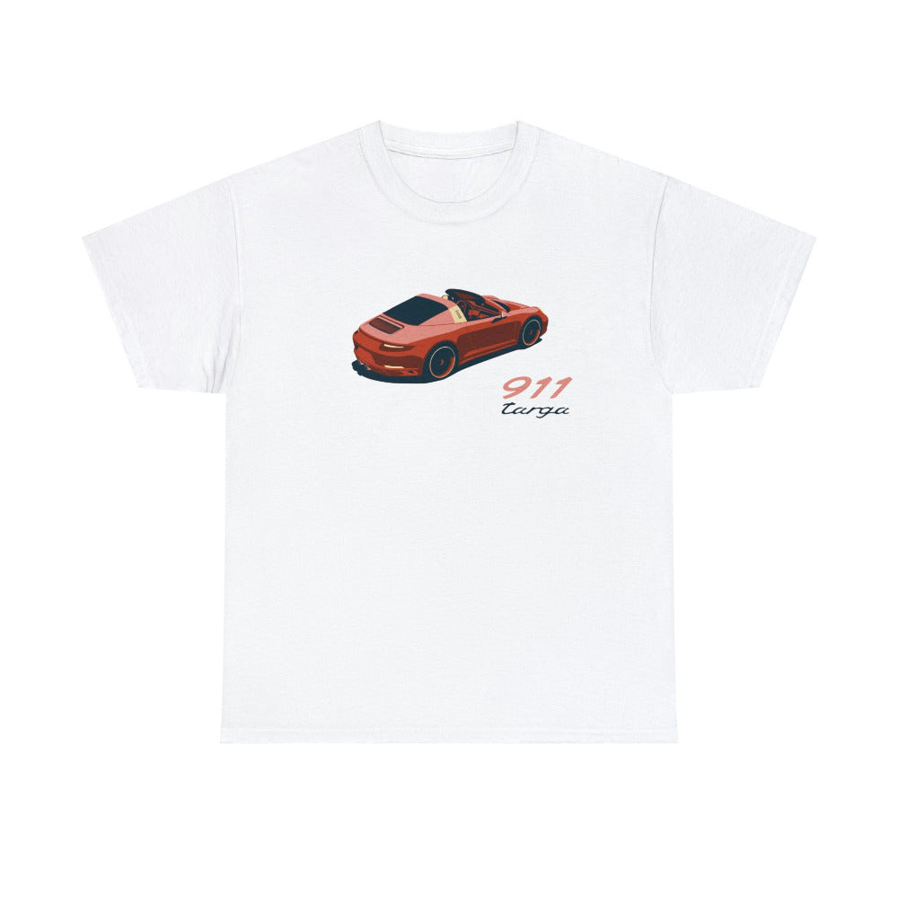 porsche sports car 911 targa printed t-shirt tee