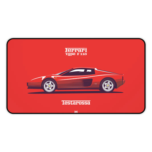 Vintage Sports Car Testarossa F110 Mouse Pad 16"×32"(US) 90cm x 45cm (EU)