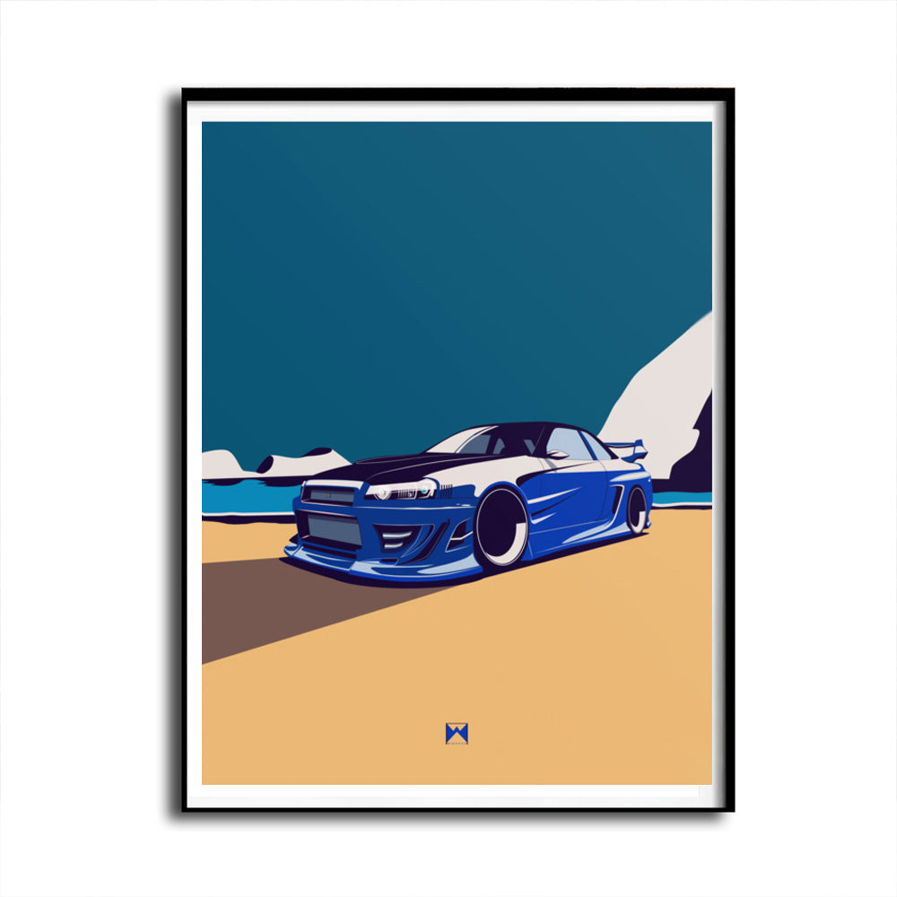 Skyline GTR R34 Godzilla Print