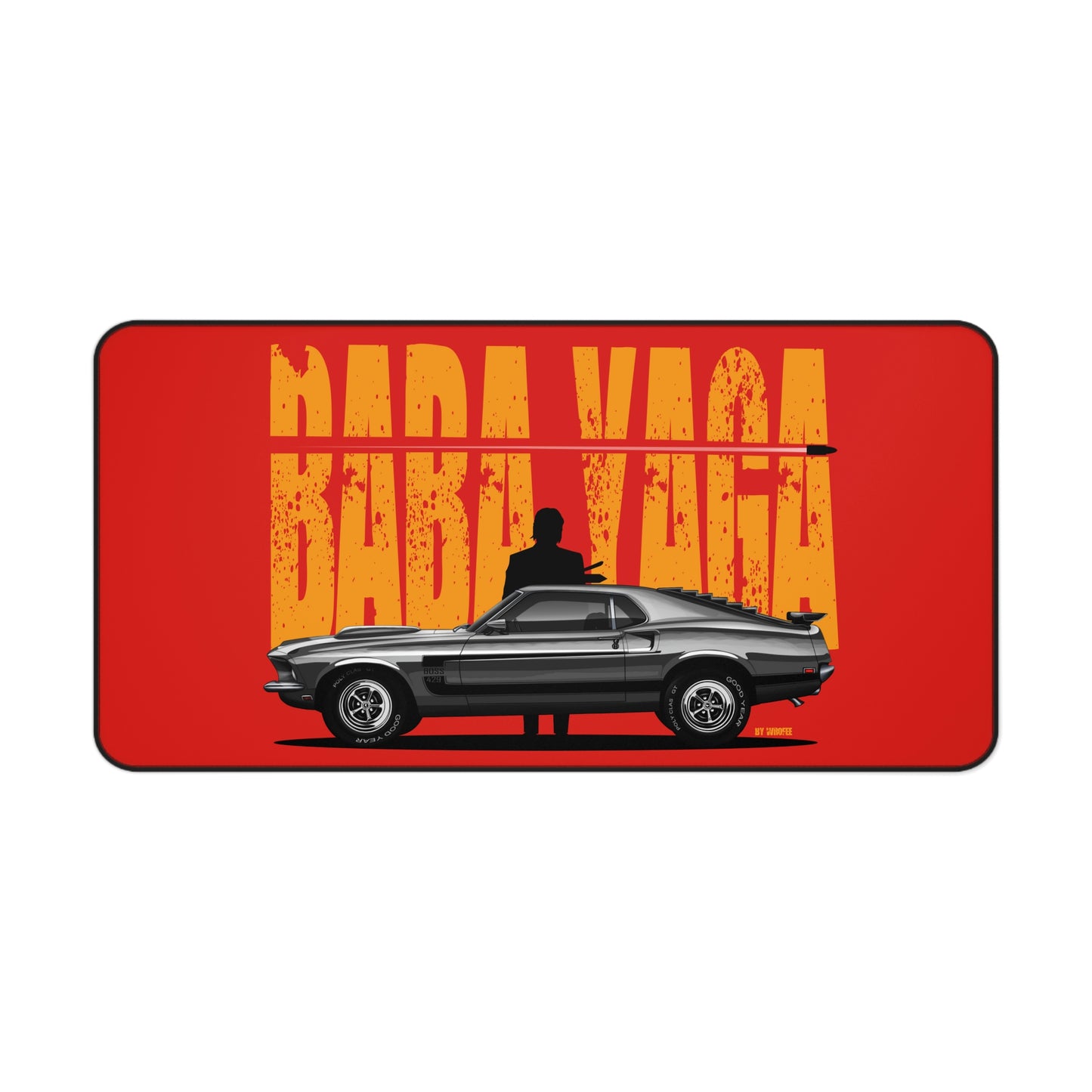 Baba Yaga & Mustang Boss 429 Muscle Car Mouse Pad