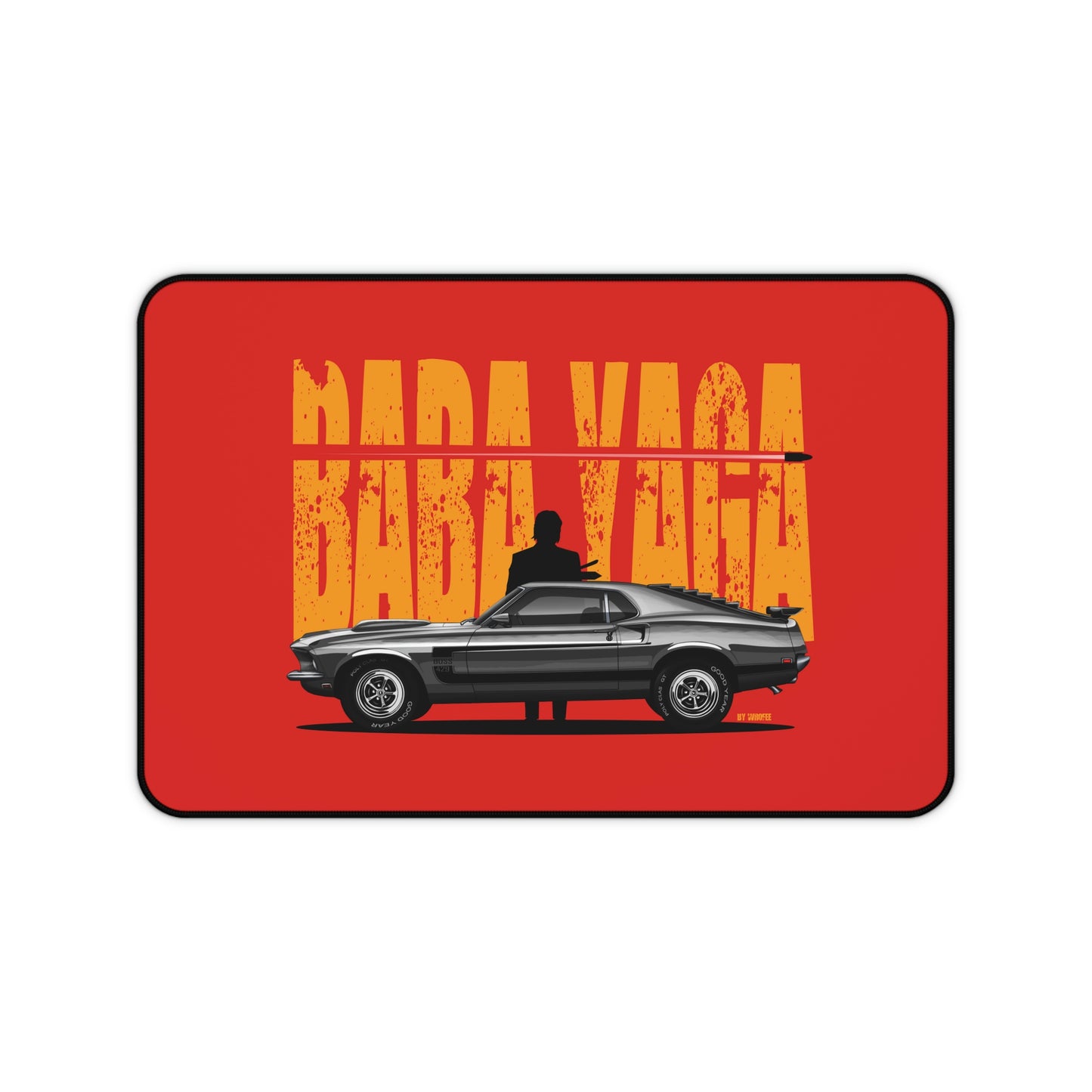 Baba Yaga & Mustang Boss 429 Muscle Car Mouse Pad