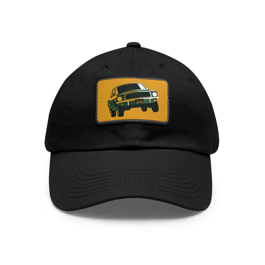 Bullit Mustang Hat with Leather Patch (Rectangle)