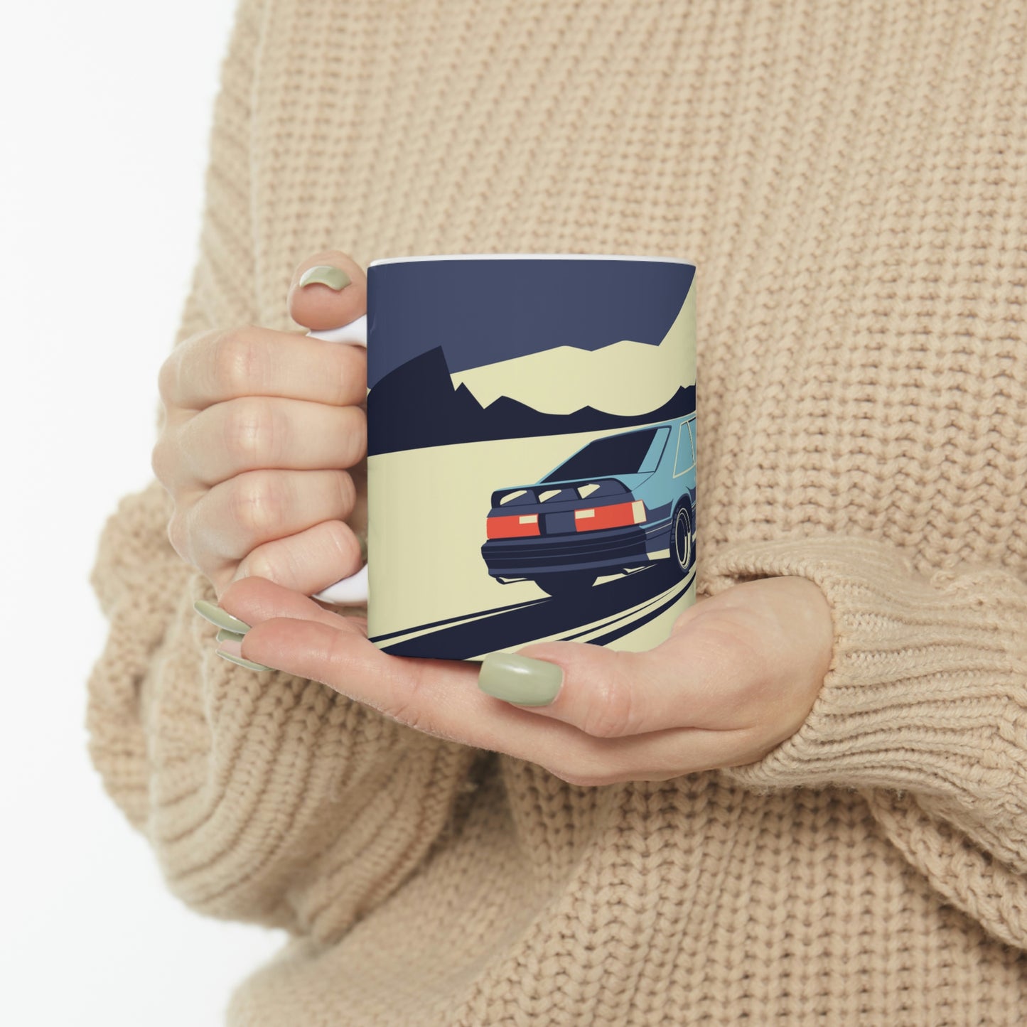 Retro Mustang Cobra Car Mug