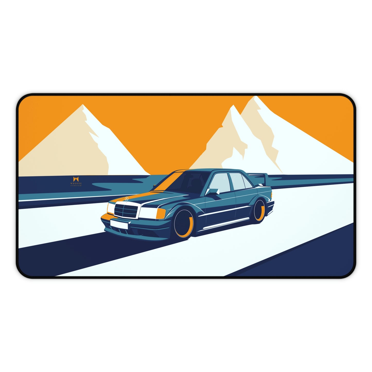 Retro Car W201 190 Evo 2 Large Mouse Pad