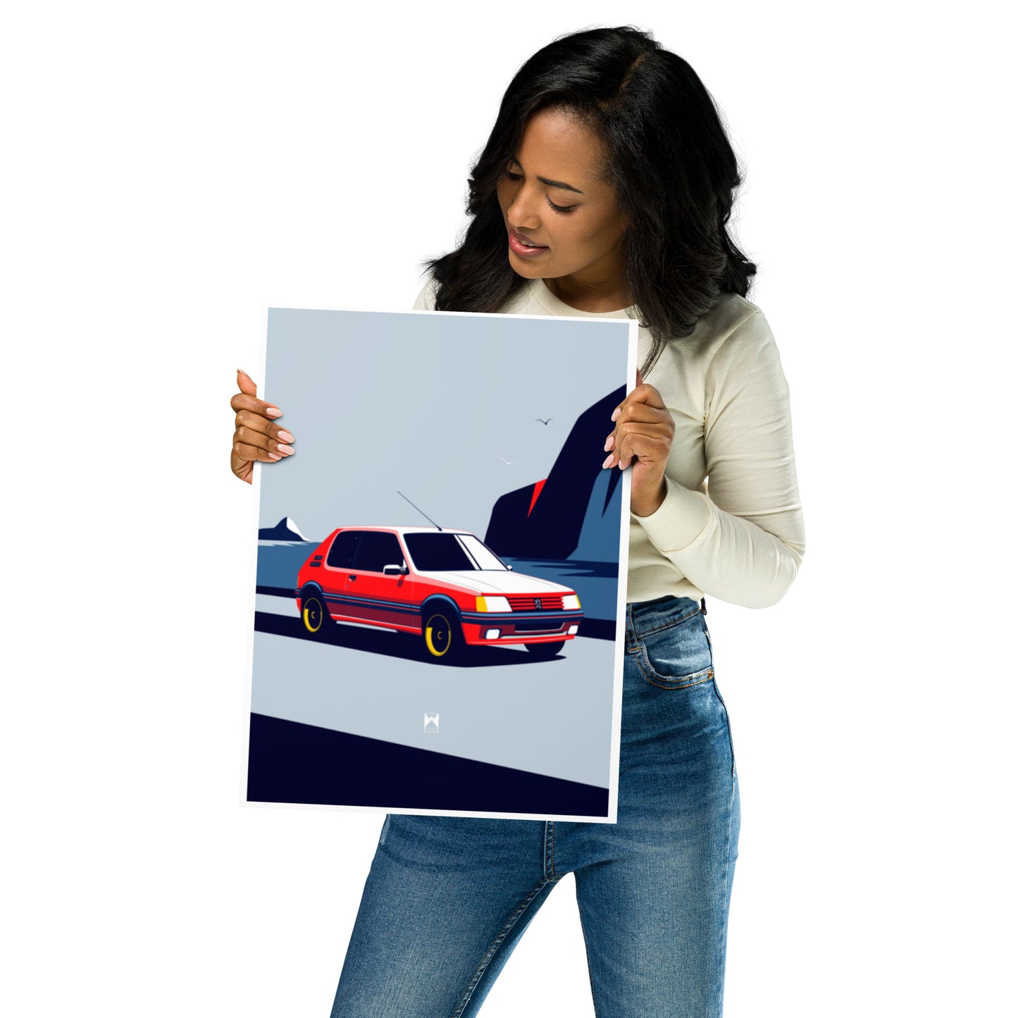 Retro 205 GTI Car Art Print