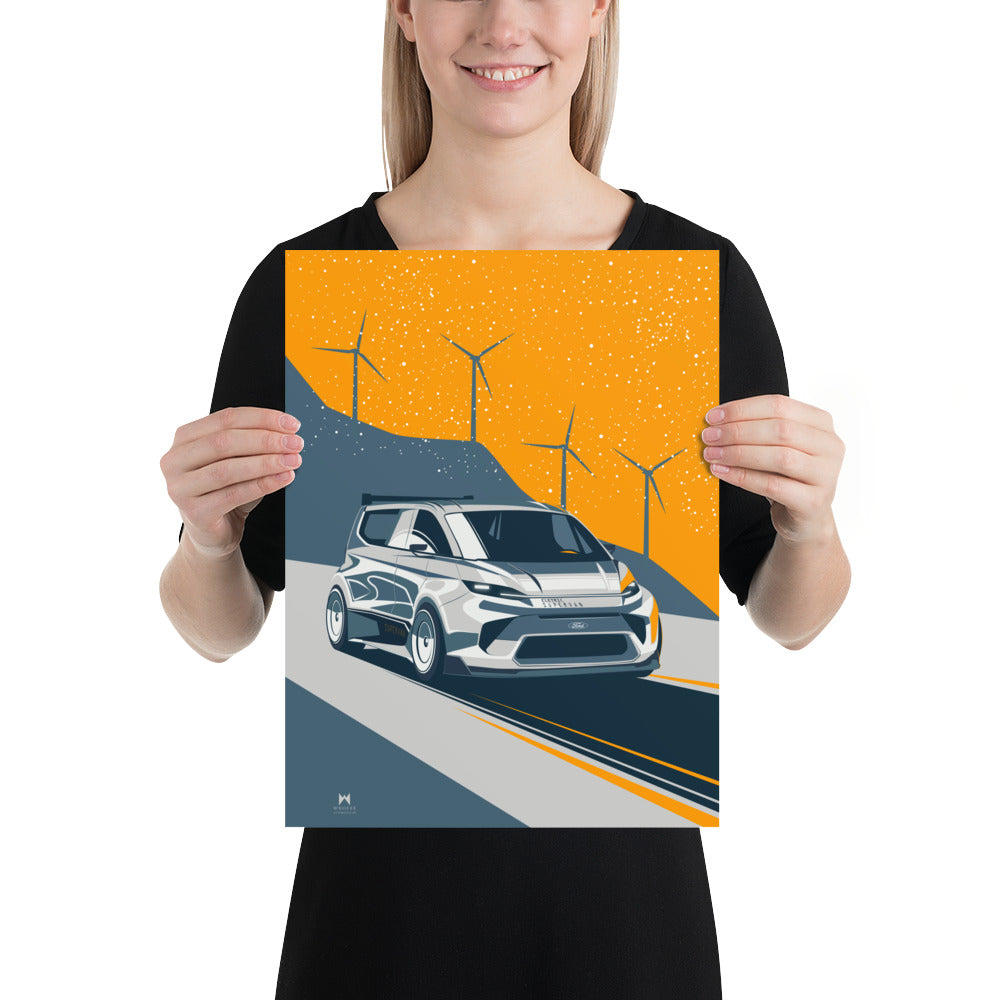 Transit Electric Van Poster