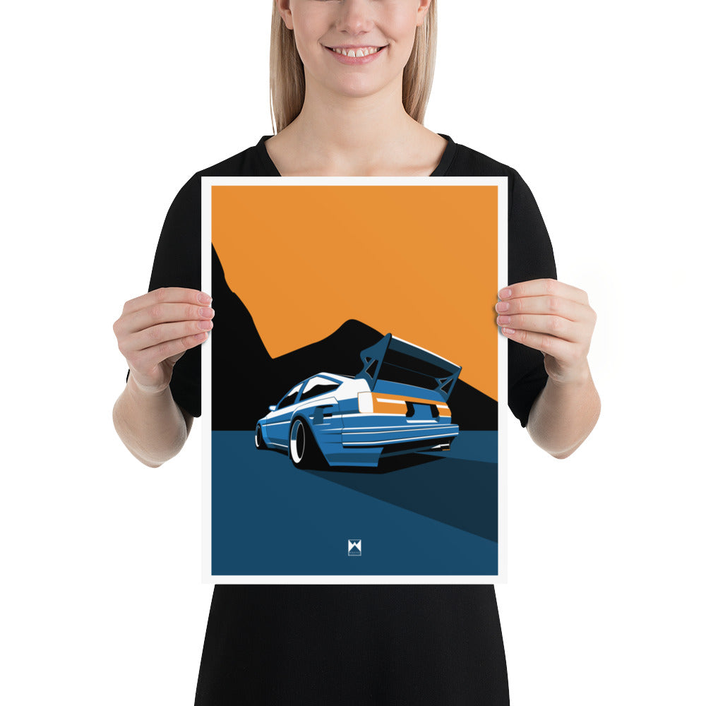 Retro Drifter AE86 Print