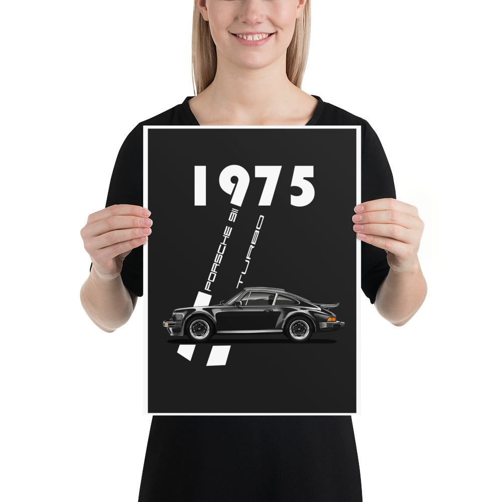 Vintage 911 Turbo Car Print