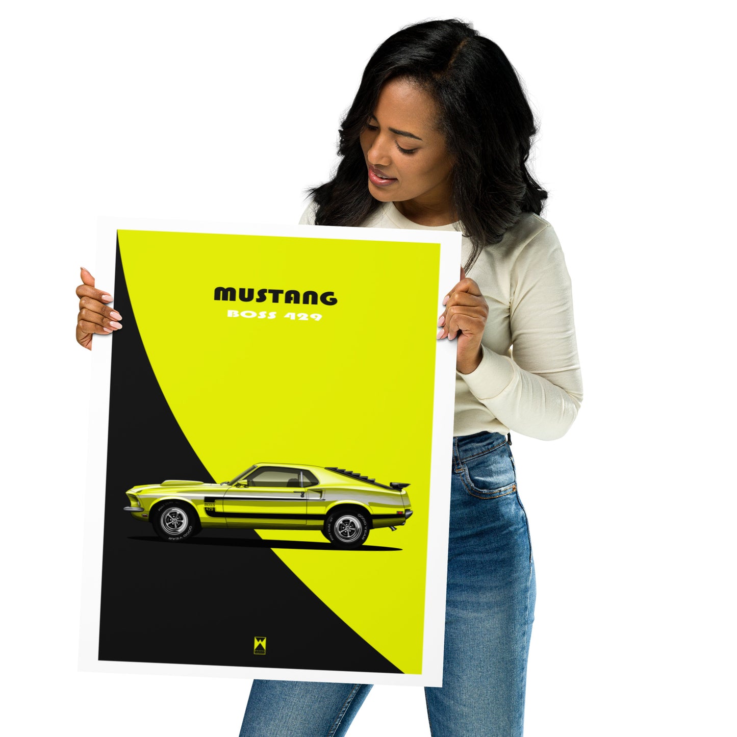 Vintage Mustang Boss Art Print