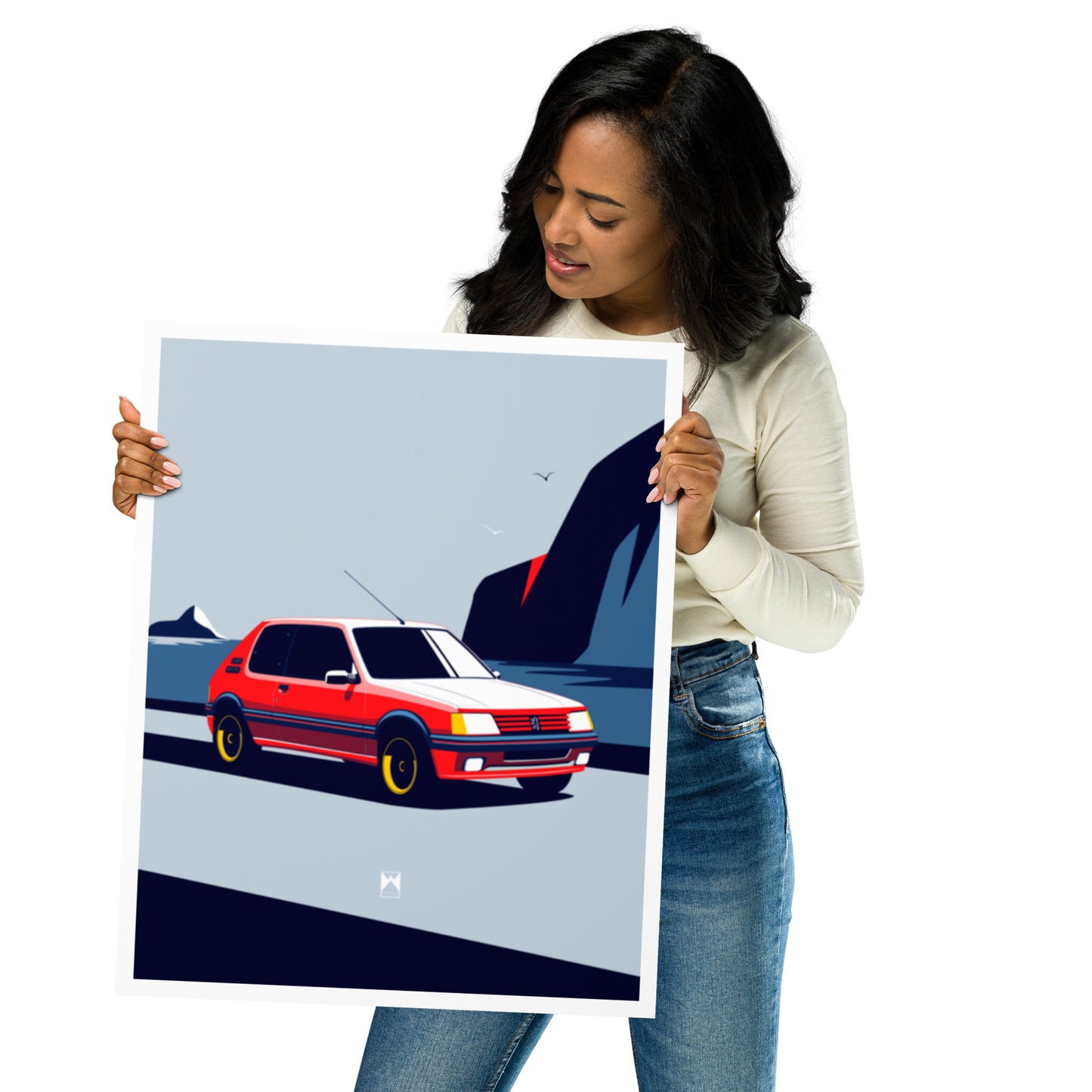 Retro 205 GTI Car Art Print