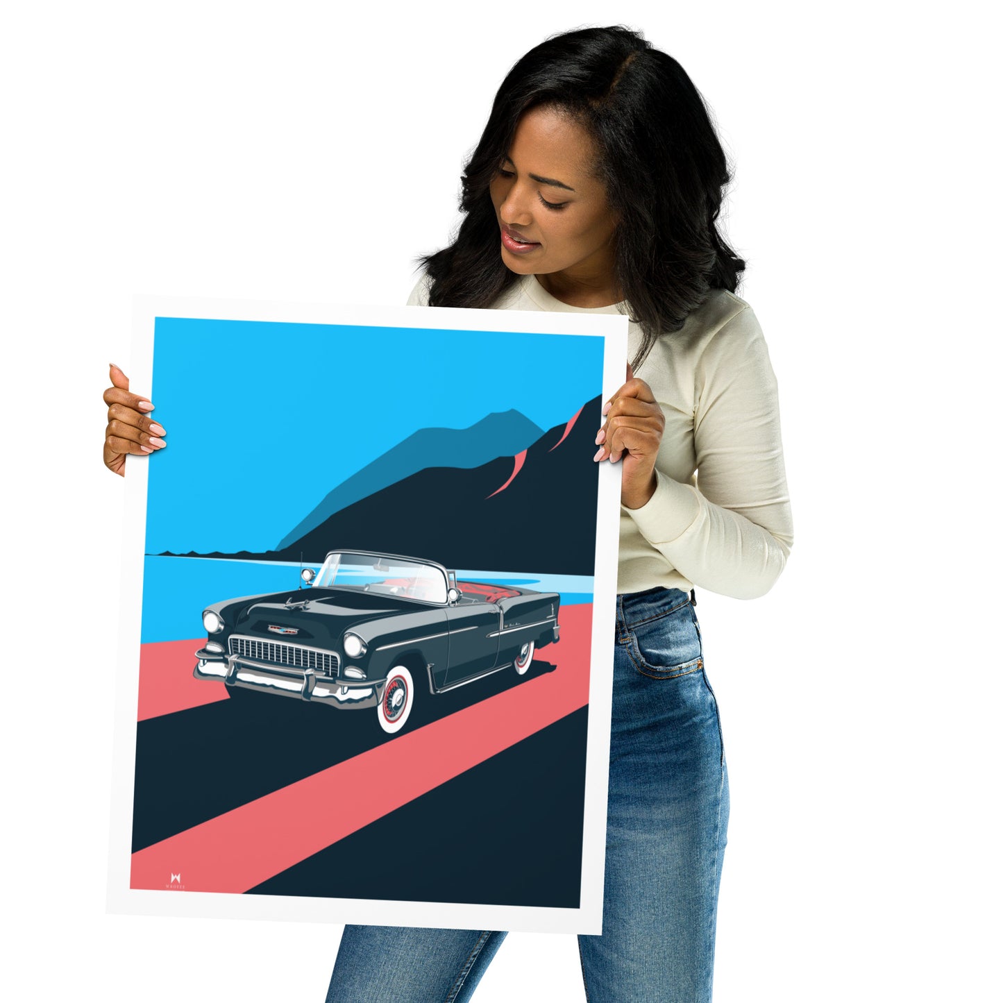 1955 Bel Air Classic Car Print