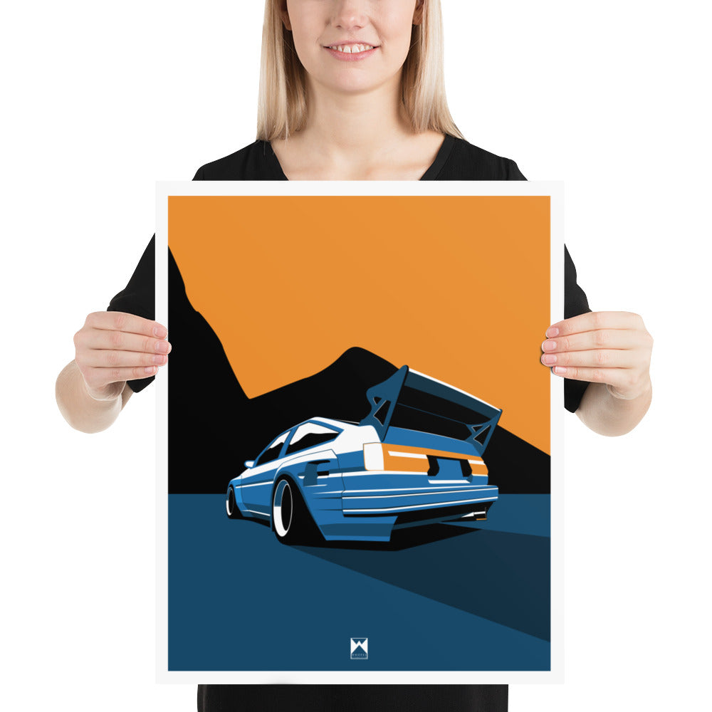 Retro Drifter AE86 Print