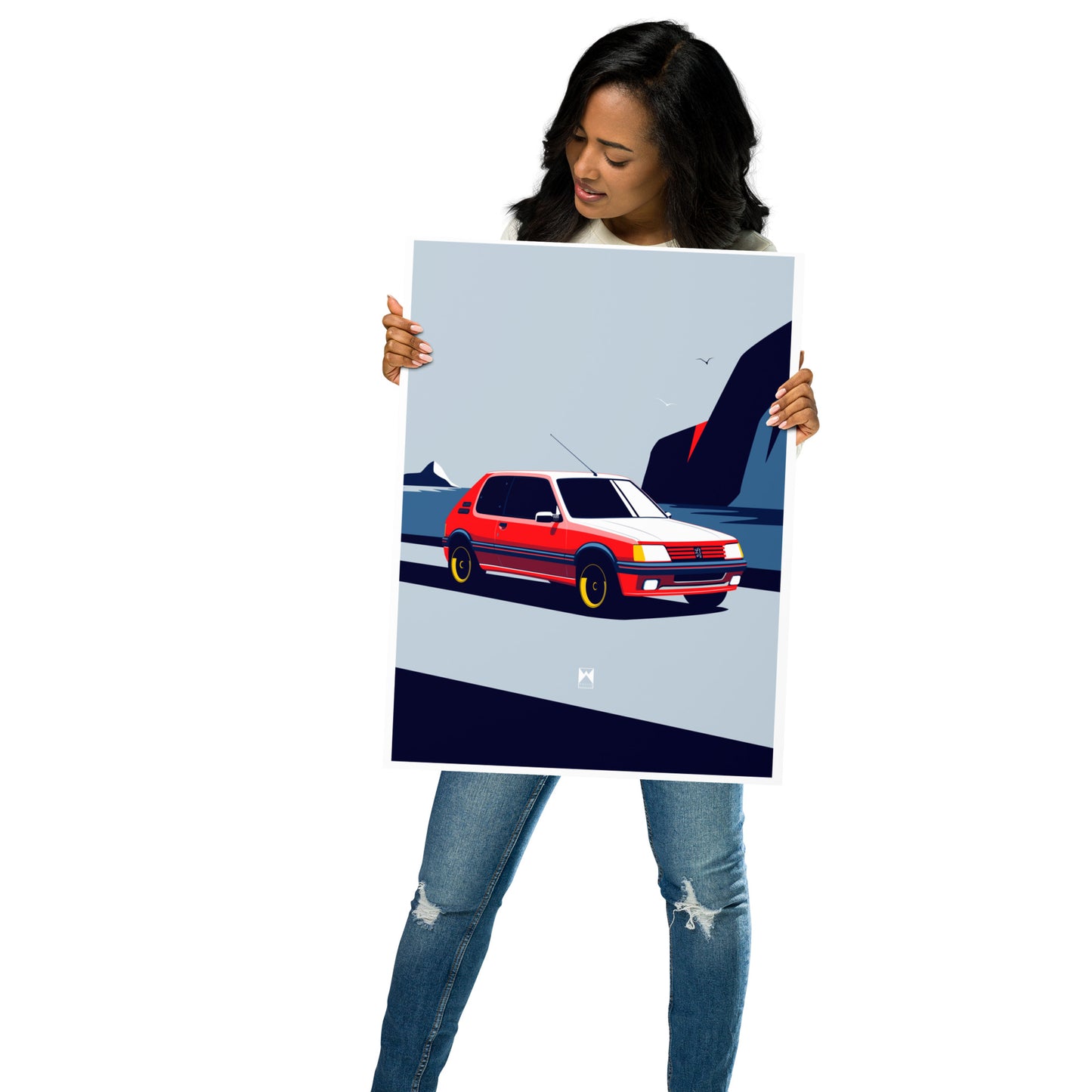 Retro 205 GTI Car Art Print