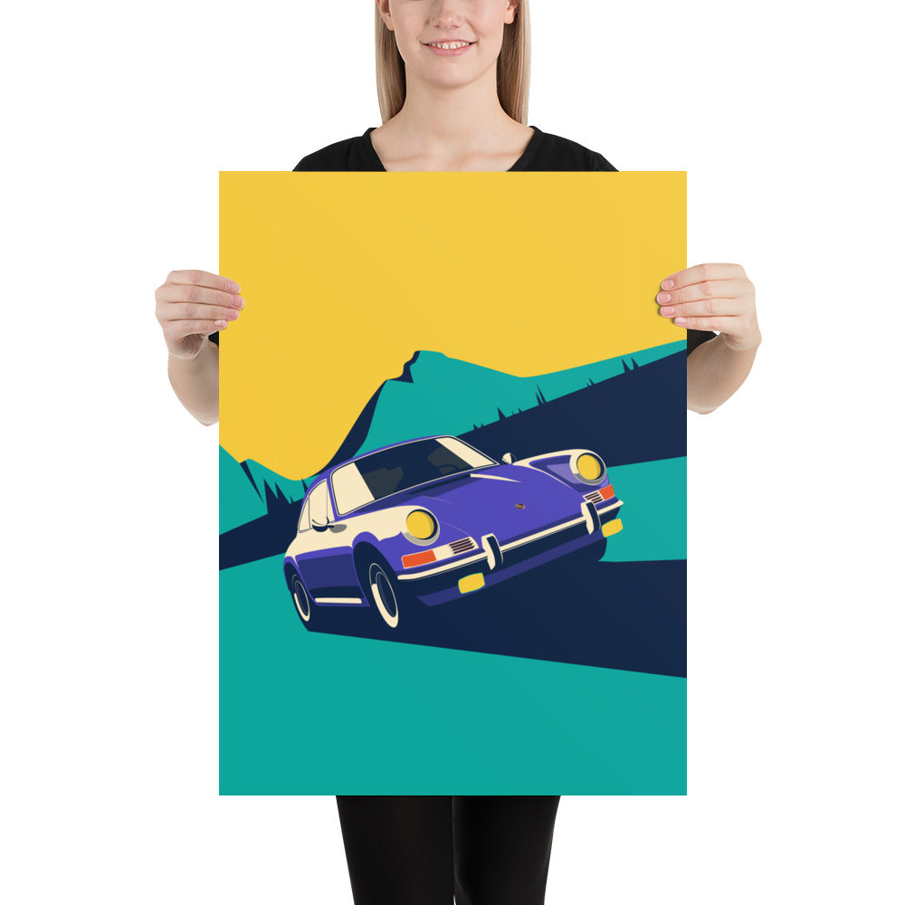 Vintage 911 Car Art Print