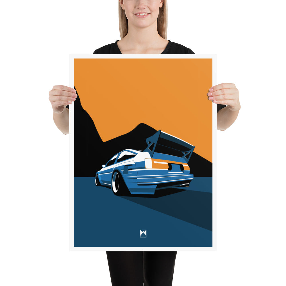 Retro Drifter AE86 Print