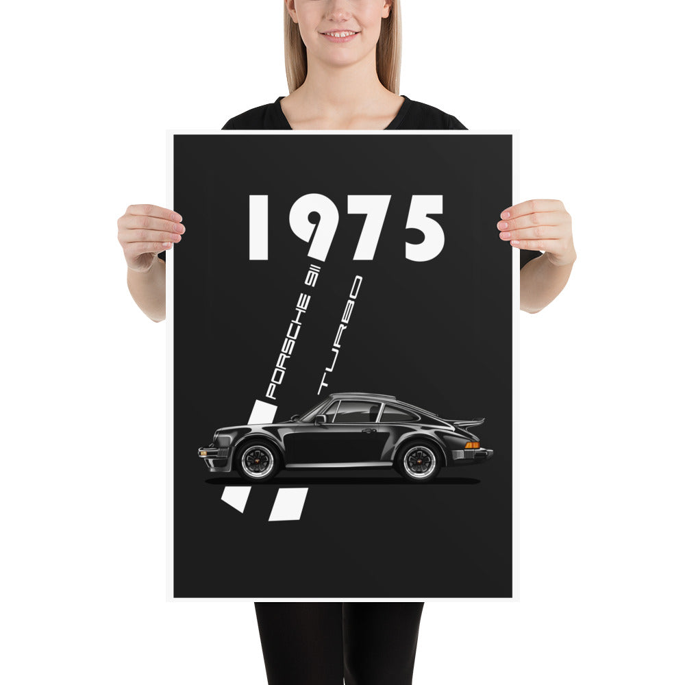 Vintage 911 Turbo Car Print