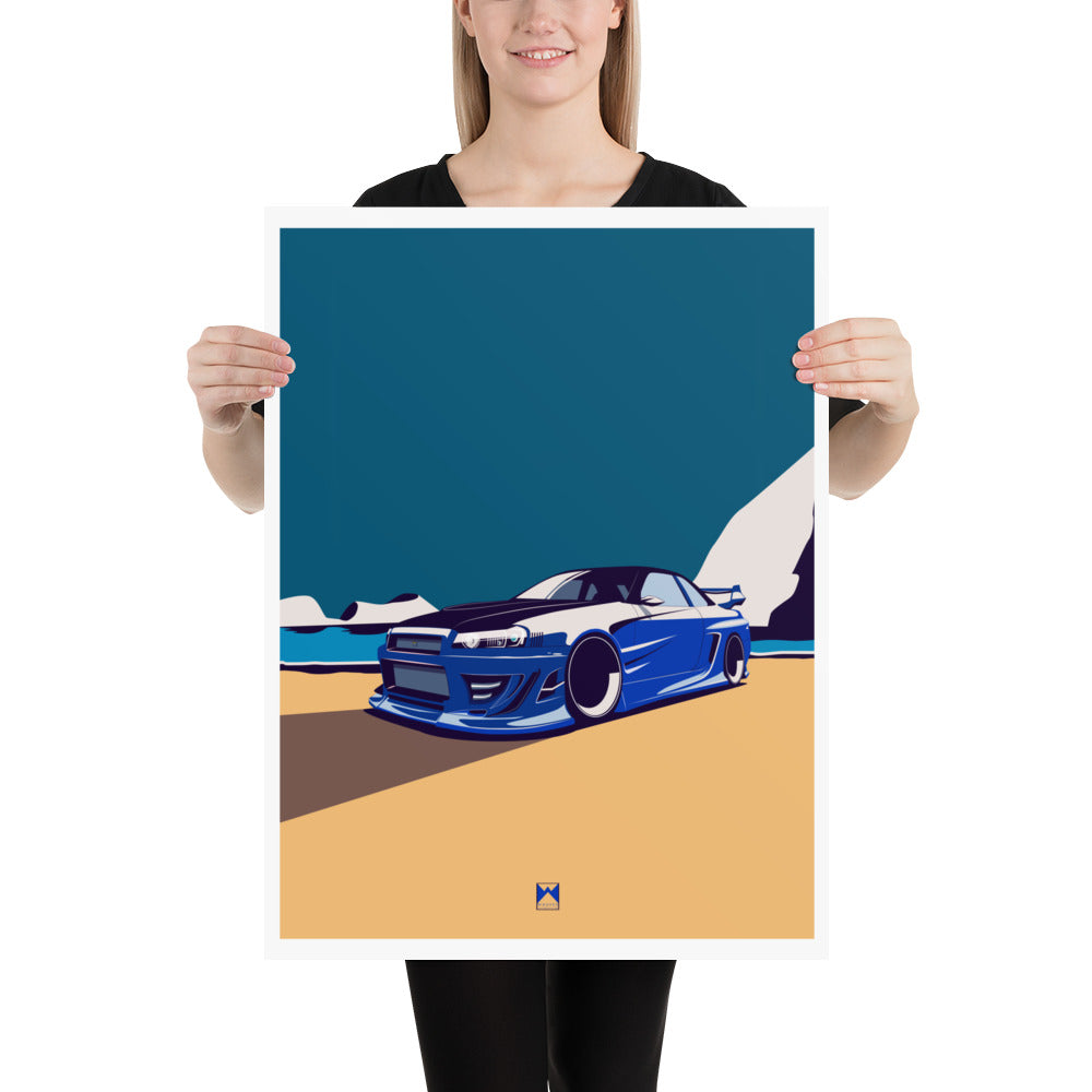 Skyline GTR R34 Godzilla Print